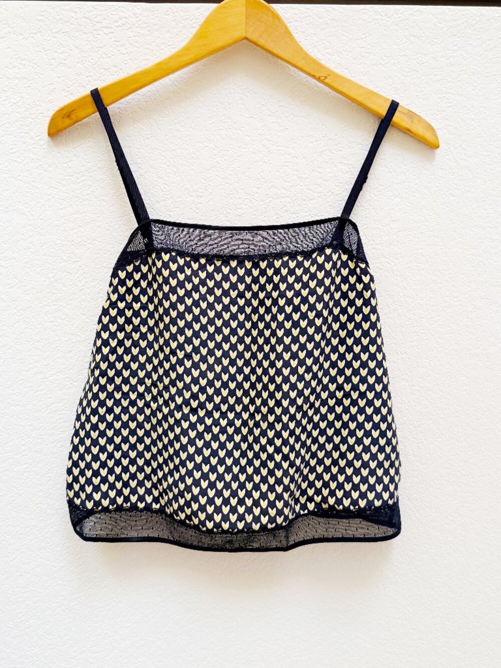 Diane Von Furstenberg silk cropped tank top size S